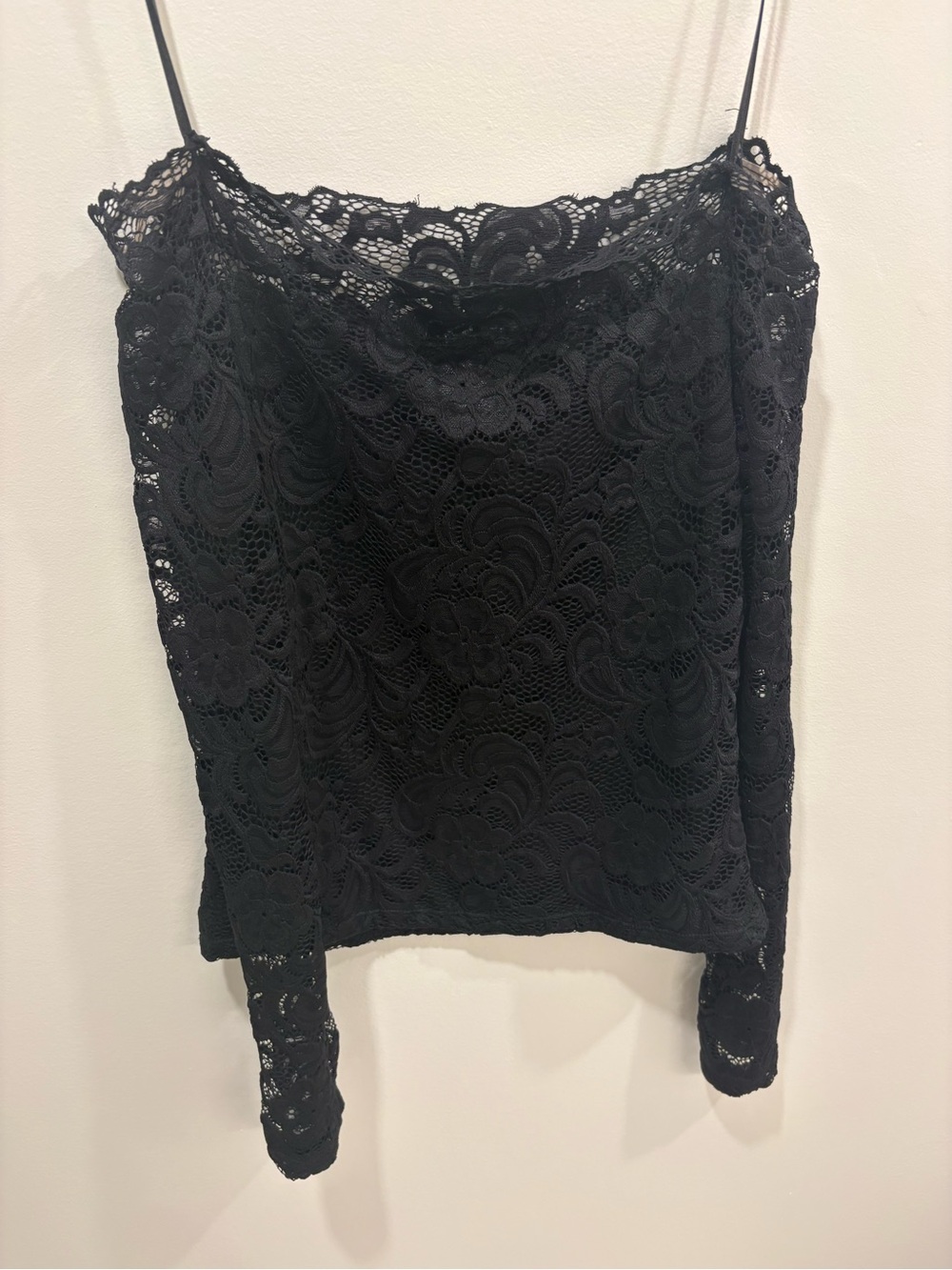 Streetwear Society Black Lace Camisole Top